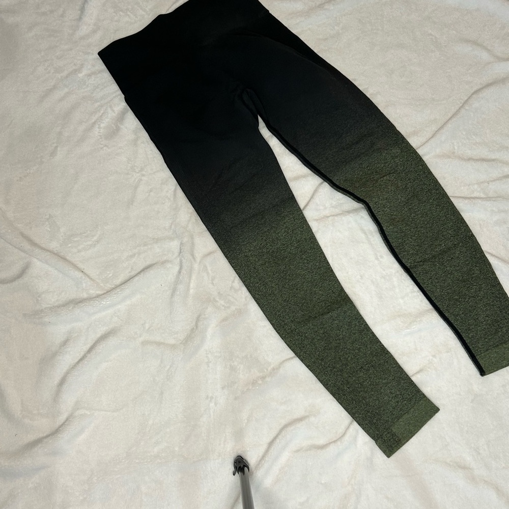 Kids Black and Green Leggings